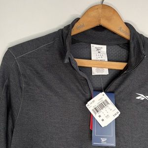 NWT Medium Women's Reebok SpeedWick Pullover Charcoal Gray MED
